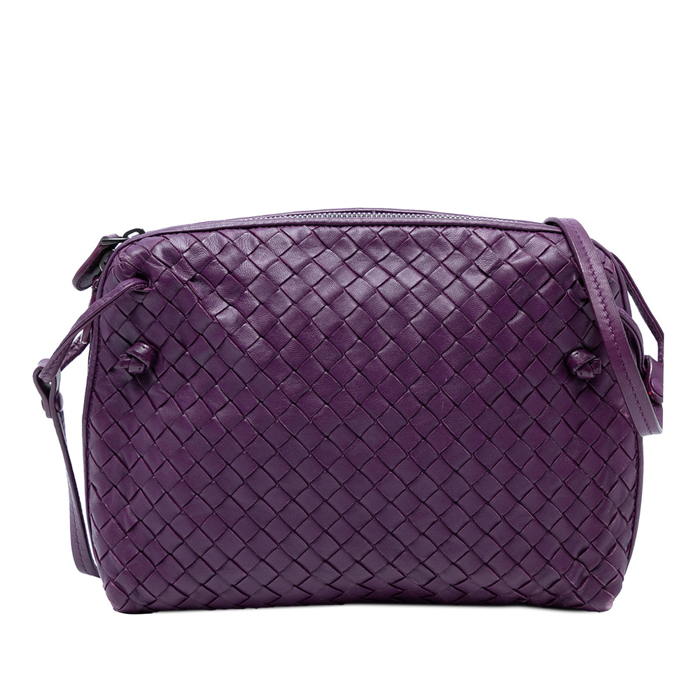 Pre-Loved Bottega Veneta Nappa Intrecciato Nodini Crossbody